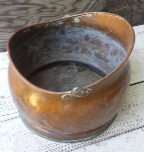 Vintage Copper Cole Scuttle / Bucket
