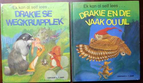 4 x DRAKIE Storie boekies vir 4-7 jariges deur Lucy Kincaid  (Ek  kan al self Lees)