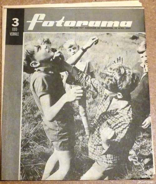 FOTORAMA Bylaag-- Fotoverhaal Boekie 28 April 1968 - Martin Benz, Suster Teresa, Trompie, Die Skim