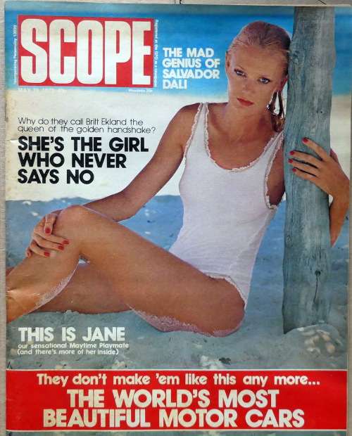 SCOPE Magazine  - 19 May 1978 -- Brit Ekland, Salvador Dali, Abominable Snowman, Rolls Royce --