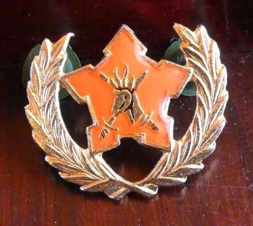 South African Army Head Quarters (HQ) Badge -- SADF / SAW (Metal)
