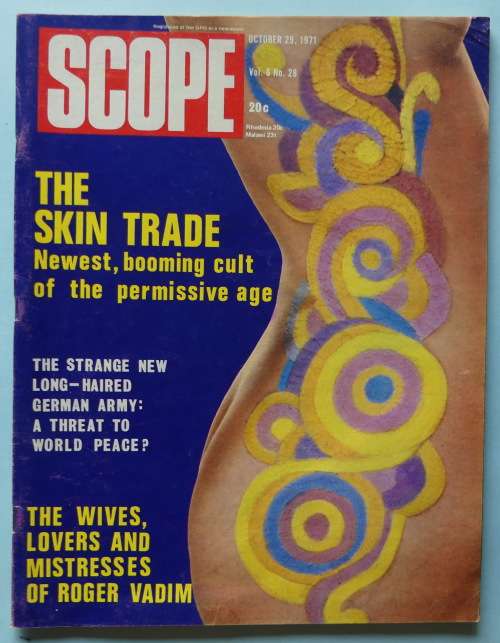 SCOPE Magazine  - 29 October 1971  -- (Vol 6 no 28)  John Vorster -- Idia MIn -- The skin trade