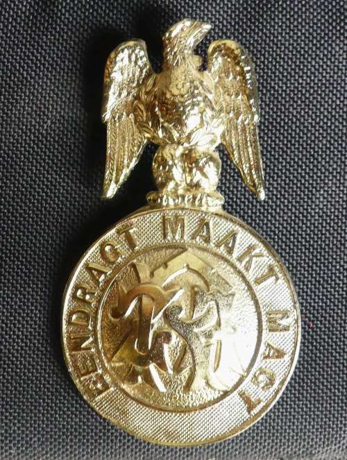 Zuid Afrikaansche Republiek Politie Brass Badge - Pre 1901 -- ZAR Police Badge - Replica