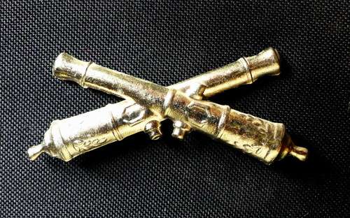 TRANSVAAL STAATS ARTILLERIE Brass Badge -Worn on Busby of Horse Battery - ZAR - Replica