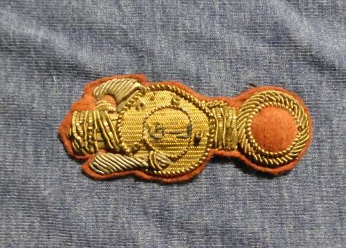 Original WW2 Italian Fascist Bullion Cap Badge