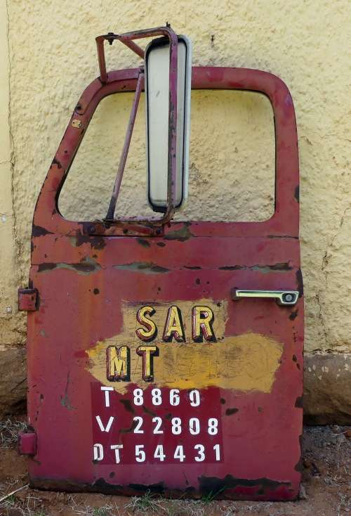 Beautiful Old International SAS Truck Door -- South African Railway Truck Door (SAR)-- SA Spoorwee