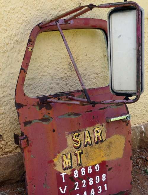 Beautiful Old International SAS Truck Door -- South African Railway Truck Door (SAR)-- SA Spoorwee