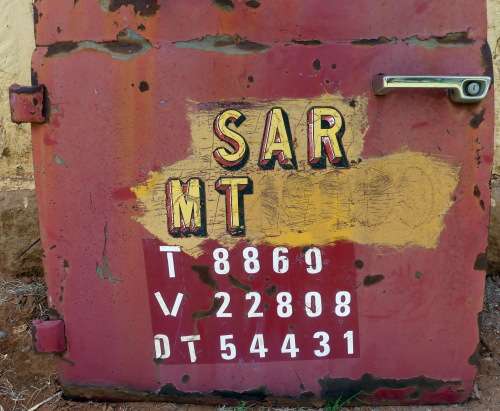 Beautiful Old International SAS Truck Door -- South African Railway Truck Door (SAR)-- SA Spoorwee