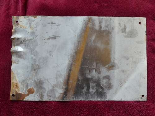 RARE South African Railways Vehicle Number Plate -- SA Spoorwee Vragmotor Nommerplaat (Metal Number