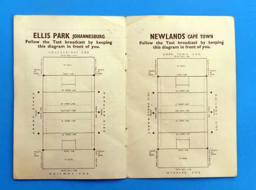 Wallabies Rugby Tour to South Africa 1953 Fixture List