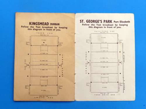 Wallabies Rugby Tour to South Africa 1953 Fixture List