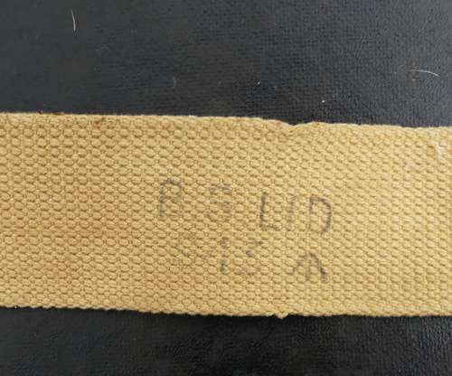 WWII BRITISH ARMY Webbing Kit Piece - 1943