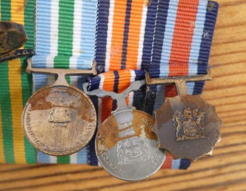 Set of 6 SADF Miniature Medal set --
