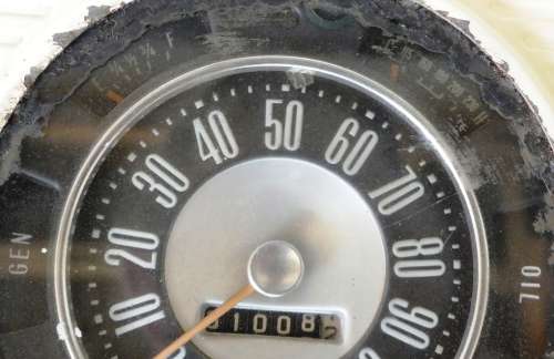 1960`s vintage Car Speedometer Unit