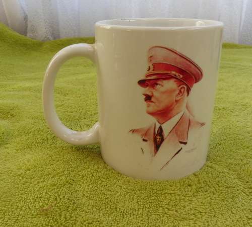 Coffee Mugg  Cup with Hitler Photo