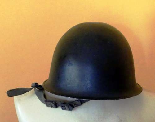 SADF / SAW STAALDAK with inner and strap (Mosdop / `Doibie`) - Marked T Potgieter