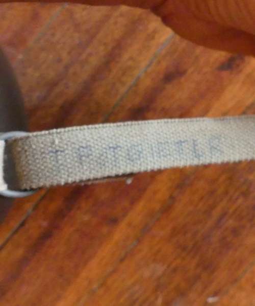 SADF / SAW STAALDAK with inner and strap (Mosdop / `Doibie`) - Marked T Potgieter