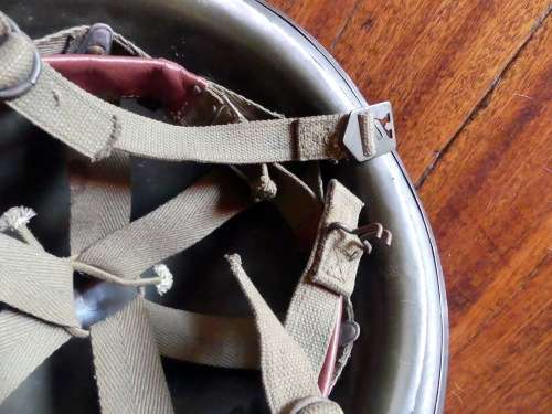SADF / SAW STAALDAK with inner and strap (Mosdop / `Doibie`) - Marked T Potgieter