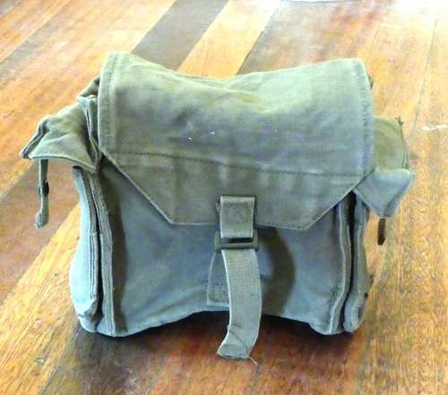 SADF Green Canvas Patrol Bag -- SAW Patrollie Sak