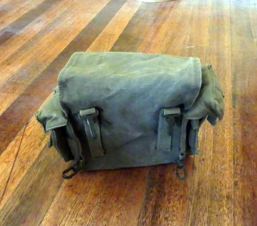 SADF Green Canvas Patrol Bag -- SAW Patrollie Sak