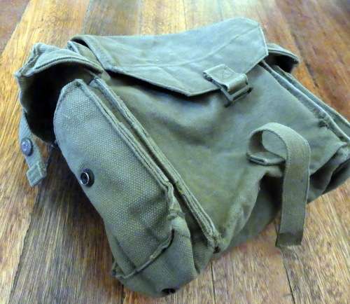 SADF Green Canvas Patrol Bag -- SAW Patrollie Sak