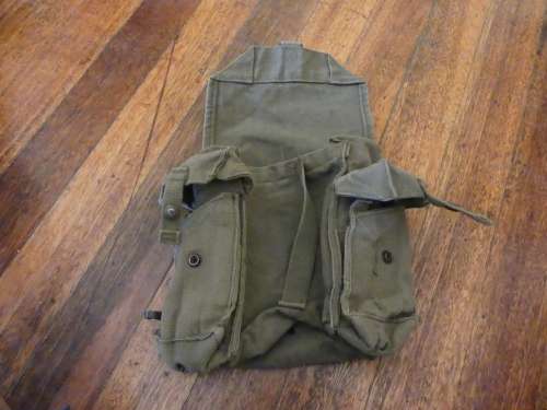 SADF Green Canvas Patrol Bag -- SAW Patrollie Sak