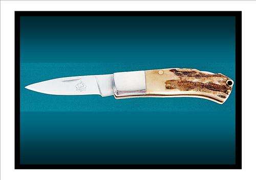 PUMA TEC "Pocket knife stag" High qaulity handmade German knife, Collectors item