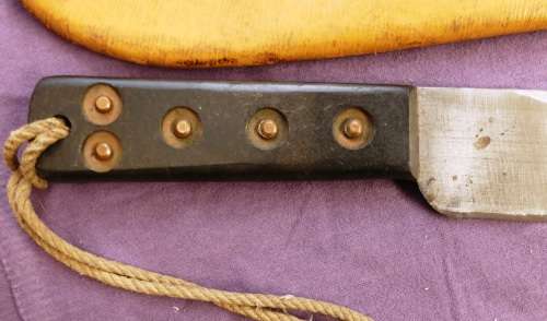 ORIGINAL WWII BRITISH ARMY MACHETE No 227 (MARTINDALE BIRMINGHAM) With Leather Sheave