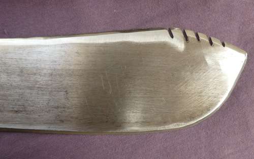 ORIGINAL WWII BRITISH ARMY MACHETE No 227 (MARTINDALE BIRMINGHAM) With Leather Sheave