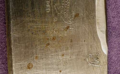 ORIGINAL WWII BRITISH ARMY MACHETE No 227 (MARTINDALE BIRMINGHAM) With Leather Sheave