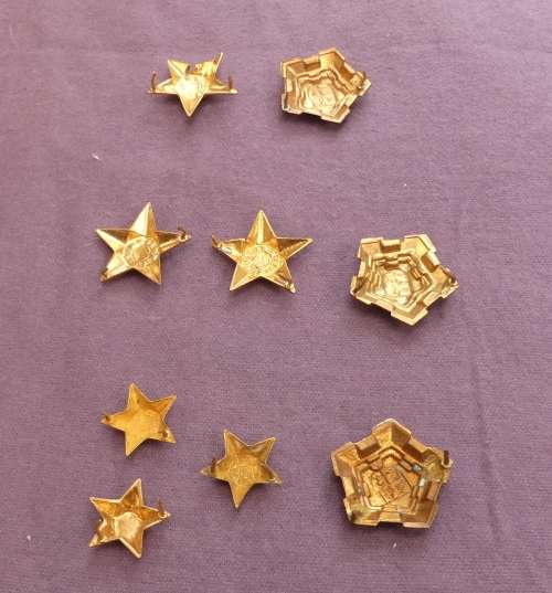 Set of SADF Metal Shoulder ranks (Lieutenant-Colonel, Colonel and Brigadier)