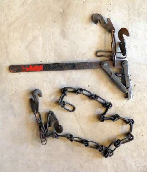 Ou Draadtrekker -- Vintage Wire fence stretcher - 48cm long