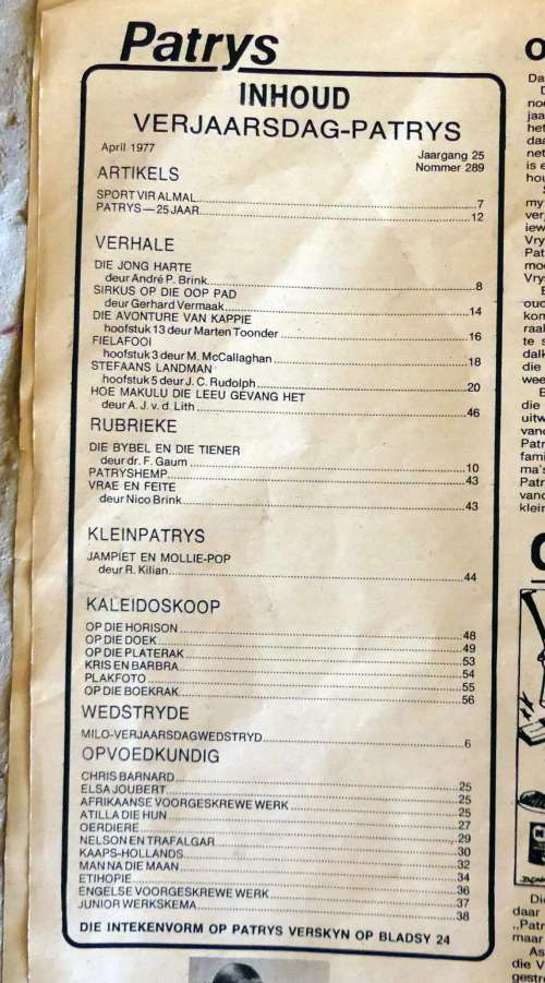 Patrys tydskrif (April 1977) Met Jet Jungle