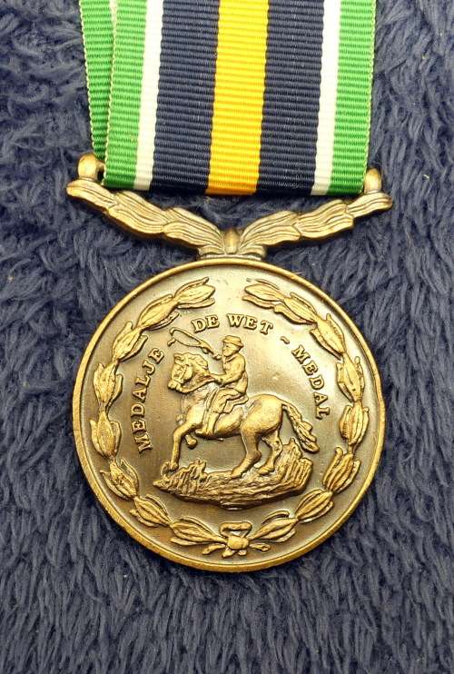 De Wet Medal / Medalje Full Size
