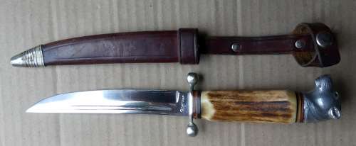 Rare Exclusive Collectors 1940`s Puma Knife with Puma Head -- Unused.