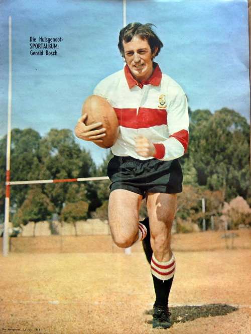 GERALD BOSCH --  Die Huisgenoot Sportalbum ,  13 Jul 1973 (Springbok Rugby)