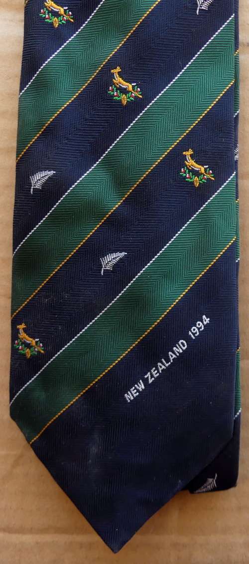New Zealand - South Africa 1994 Rugby tie