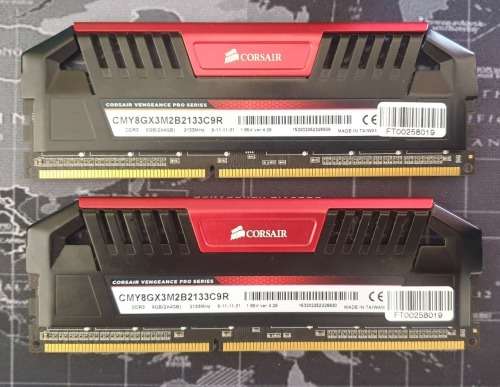 RAM 8GB(2x4GB) DDR3 2133MHz Corsair Vengeance Pro Series
