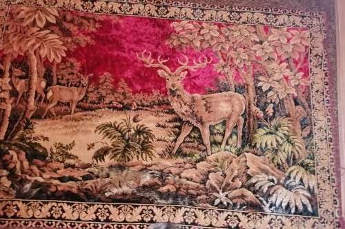 Vintage Carpet with Animal background.