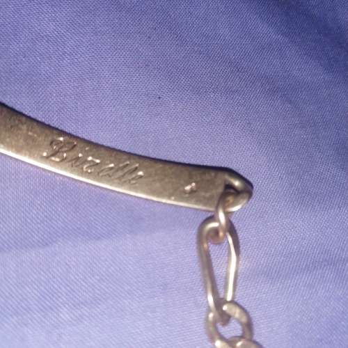 Wow men's 9 carat gold bracelet