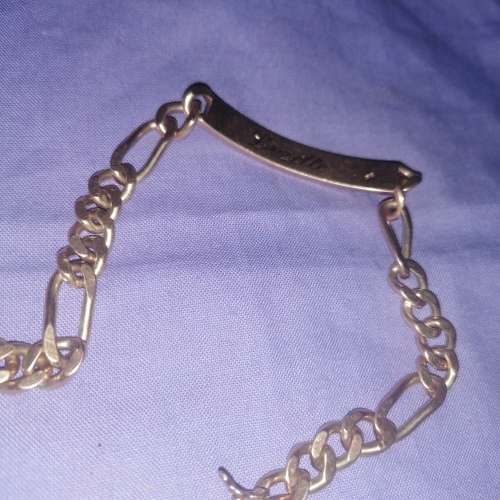 Wow men's 9 carat gold bracelet