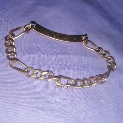 Wow men's 9 carat gold bracelet