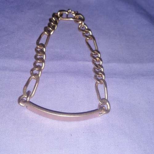 Wow men's 9 carat gold bracelet