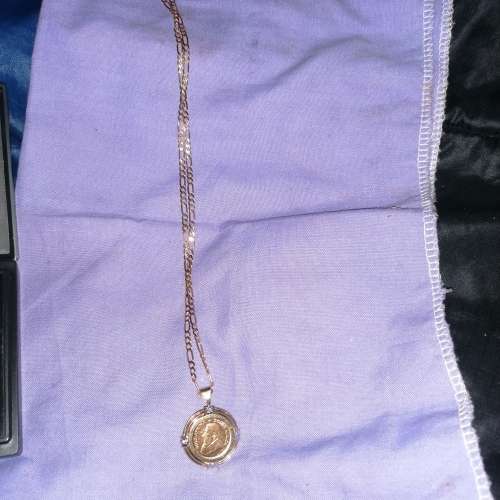 1/10 Kruger Rand with setting and chain