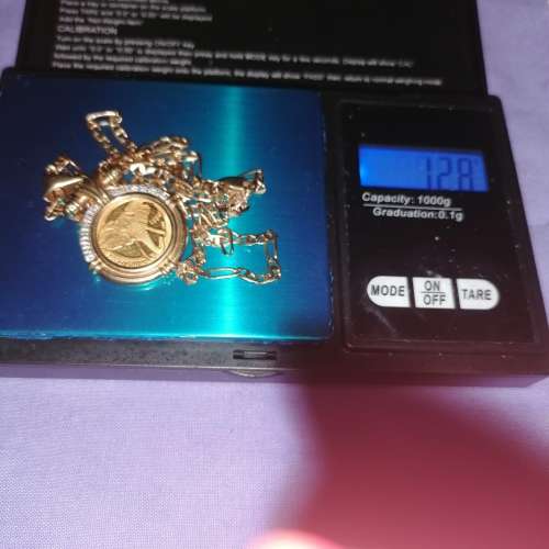22 carat Natura gold coin chain 1996
