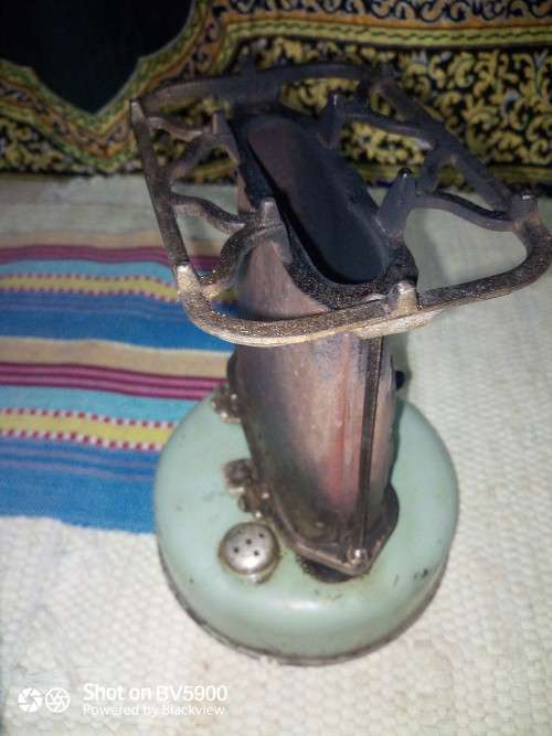 Vintage Beatrice Kerosene heater enanel cast iron camping stove
