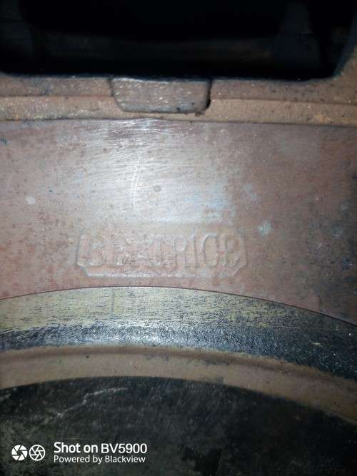 Vintage Beatrice Kerosene heater enanel cast iron camping stove