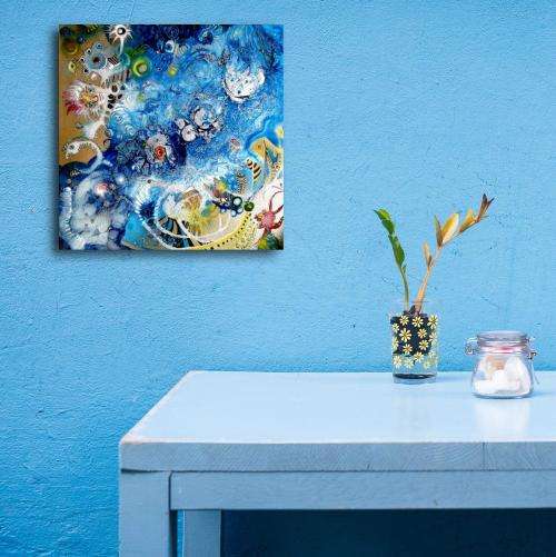 FREE COURIER - 'THE TRICKSTER' - Original Abstract Painting by SA artist, Cherie Roe Dirksen