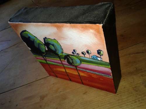 2 x LANDSCAPE Original Paintings by SA artist, Cherie Roe Dirksen - valued @R780