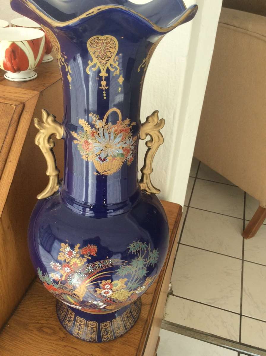 Cobalt Blue vases - pair